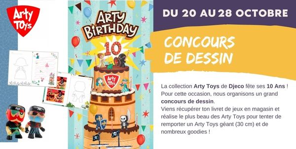 Concours de dessin Anniversaire Arty Toys